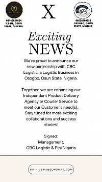 Pipi Nigeria Partnered With CBC Logistic