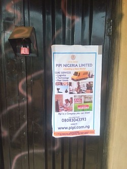 Our Mini Branch Office or Mini Shop Door (Front) at Ipetumodu