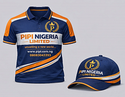 Sample of our t-shirt and face cap