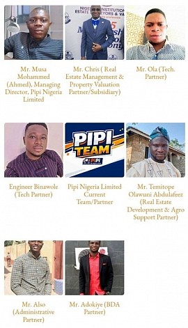 Pipi Nigeria Limited Team/Strategic Partners