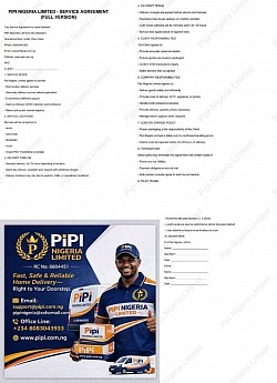 Our Logistics (Home Delivery Service Agreement Form And Flyer