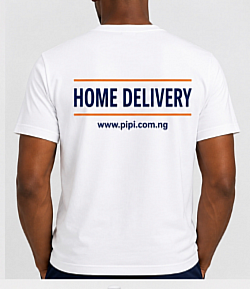 Our Home Delivery T-shirt (Back View)