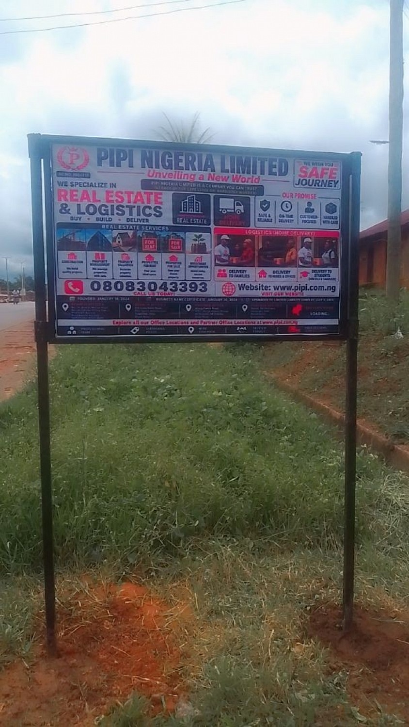 One of our Company's Iron Road Sideboard along Auchi to Agenebode Road, Edo State