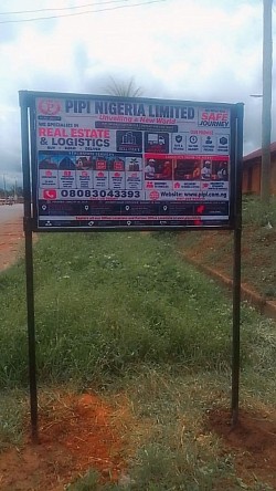 Our Iron Road Sideboard/Billboard along Auchi to Agenebode Expressway, Edo State